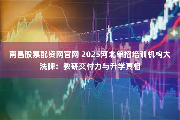 南昌股票配资网官网 2025河北单招培训机构大洗牌:教研交付力与升学真相